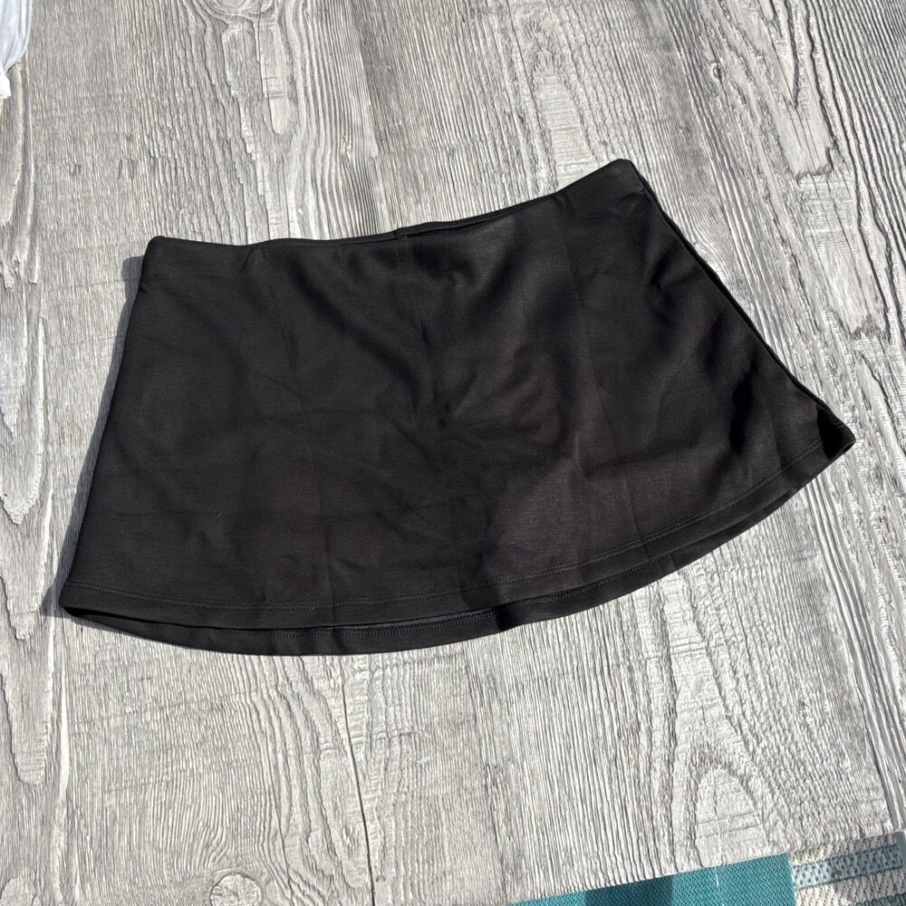 ANOTHERCHILL Women's Black Athletic Athleisure Skort Pull-On Stretch Size M